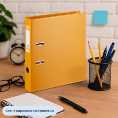 Папка-регистратор Strong Line 50мм, оранжевый,ПБП2,карм.кор Папка-регистратор Strong Line 50мм, оранжевый,ПБП2,карм.кор - фото 8
