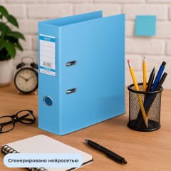 Папка-регистратор Strong Line 70мм,небесн-голуб,ПБП2,карм.кор Папка-регистратор Strong Line 70мм,небесн-голуб,ПБП2,карм.кор - фото 11
