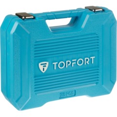 Набор инструмента Topfort 78 предмета 1/2 и 1/4 - фото 5