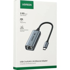 Сетевой адаптер UGREEN CM648 (25052) USB-C 3.1 to RJ45 2.5G серый - фото 3