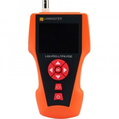 Тестер LANMASTER LAN-PRO-L/TPK-POE-8R с изм. длины, трассировкой и опр. POE Тестер LANMASTER LAN-PRO-L/TPK-POE-8R с изм. длины, трассировкой и опр. POE - фото 2