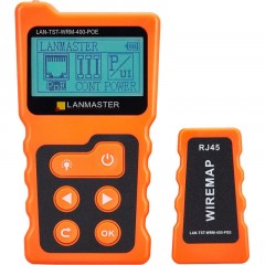 Тестер LANMASTER LAN-TST-WRM-400-POE с дисплеем, с опред. параметров POE Тестер LANMASTER LAN-TST-WRM-400-POE с дисплеем, с опред. параметров POE - фото 2
