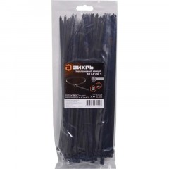 Хомут нейлоновый 4,8x250 Ч (100шт) Вихрь Хомут нейлоновый 4,8x250 Ч (100шт) Вихрь - фото 4