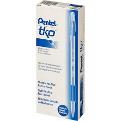 Ручка шариковая неавтомат. PENTEL BK410-С рез.манж.син д.ш. 0,7мм ЭКО - фото 3