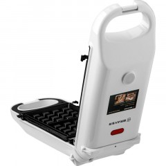 Вафельница BRAYER 2305BR,2в1,700Вт,белг.вафл,чуррос,18x11.6см,антиприг - фото 9