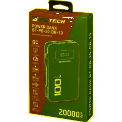 Внешний аккумулятор BigTech (BT-PB-20-DB-13) 20000 mAh темно-синий - фото 8