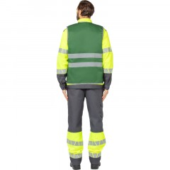 Жилет зеленый с СОП (р.3XL/60-62) Жилет зеленый с СОП (р.3XL/60-62) - фото 4