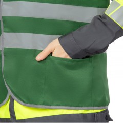 Жилет зеленый с СОП (р.3XL/60-62) Жилет зеленый с СОП (р.3XL/60-62) - фото 8
