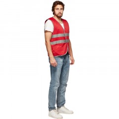 Жилет красный с СОП (р.3XL/60-62) Жилет красный с СОП (р.3XL/60-62) - фото 2