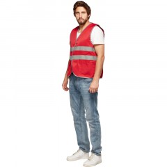 Жилет красный с СОП (р.3XL/60-62) Жилет красный с СОП (р.3XL/60-62) - фото 4
