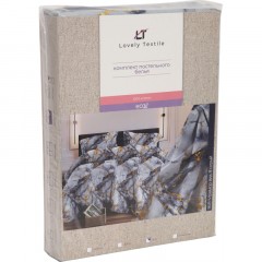 Постельное белье 2сп с Евро бязь наб. 120г/м2 (нав.50х70 2шт), Мрамор серый Постельное белье 2сп с Евро бязь наб. 120г/м2 (нав.50х70 2шт), Мрамор серый - фото 2