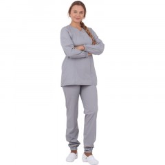 Костюм МАРТА ХАССП жен. цв.серый (Кос864)(р.60-62) р.158-164 Костюм МАРТА ХАССП жен. цв.серый (Кос864)(р.60-62) р.158-164 - фото 2