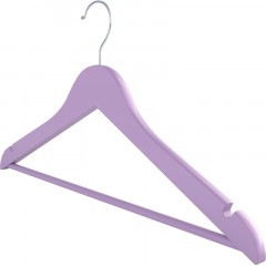 Вешалка-плечики DF_CLH-227 дерево/металл 5шт/уп L-445мм, р.52-54,лавандовый - фото 4