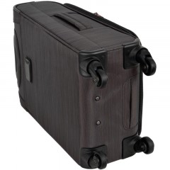 Чемодан малый Р1801 (3-ой) Black (19) черный тканевый - фото 6