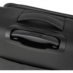 Чемодан малый Р2319 (3-ой) Black черный (20) тканевый - фото 10
