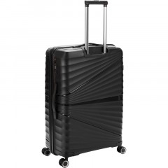 Чемодан TORBER Nevo, черн, полипроп, 49 х 28 х 76 см, 95 л, T2207L-Black - фото 3