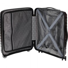 Чемодан TORBER Nevo, черн, полипроп, 40 х 25 х 55 см, 32 л, T2207S-Black - фото 4