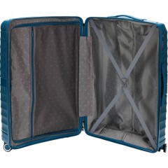 Чемодан TORBER Nevo, синий, полипроп, 49 х 28 х 76 см, 95 л, T2207L-Blue - фото 4