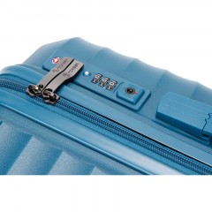 Чемодан TORBER Nevo, синий, полипроп, 40 х 25 х 55 см, 32 л, T2207S-Blue - фото 6