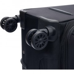 Чемодан TORBER Brosno, черн, нейлон 600D, 36,5 х20 х54см, 32л, T1901S-Black - фото 9