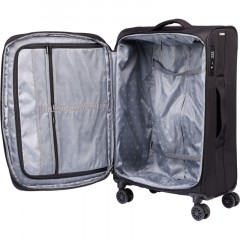 Чемодан TORBER Brosno, черн, нейлон 600D, 43,5 х26х68см, 56л, T1901M-Black Чемодан TORBER Brosno, черн, нейлон 600D, 43,5 х26х68см, 56л, T1901M-Black - фото 4