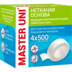 Лейкопластырь 4х500см нетканый в картоне Master Uni РФ - фото 3
