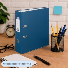 Папка-регистратор ECONOMY PLUS 80мм,син,ПБП1,карм.кор,мет.уг Папка-регистратор ECONOMY PLUS 80мм,син,ПБП1,карм.кор,мет.уг - фото 12