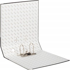 Папка-регистратор ECONOMY PLUS 80мм,чер,ПБП1,карм.кор,мет.уг - фото 7