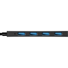 Концентратор USB хаб ExeGate (EX296929RUS) DUB-4CP/3 4-в-1 черн - фото 3
