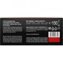Чай Curtis Summer Vibe черный, аромат, 1,5гx100сашет Чай Curtis Summer Vibe черный, аромат, 1,5гx100сашет - фото 3