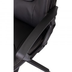 Кресло VB_EChair 668 PU черный эко.кожа крестов. пластик Кресло VB_EChair 668 PU черный эко.кожа крестов. пластик - фото 6