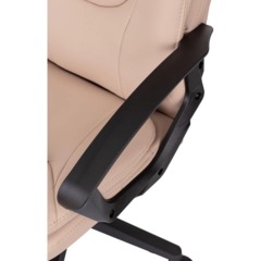 Кресло VB_EChair 668LT PU бежевый эко.кожа крестов. пластик - фото 7