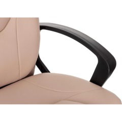 Кресло VB_EChair 668LT PU бежевый эко.кожа крестов. пластик - фото 10