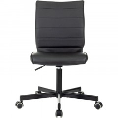 Кресло VB_EChair 303 PU черный эко.кожа крестов. металл черный Кресло VB_EChair 303 PU черный эко.кожа крестов. металл черный - фото 2