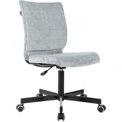 Кресло VB_EChair 303 серо-голубой Light-28 крестов. металл черный Кресло VB_EChair 303 серо-голубой Light-28 крестов. металл черный - фото 5