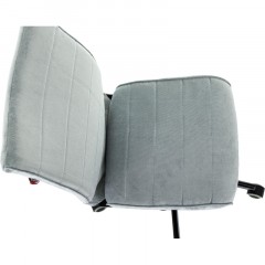 Кресло VB_EChair 303 серо-голубой Light-28 крестов. металл черный Кресло VB_EChair 303 серо-голубой Light-28 крестов. металл черный - фото 8