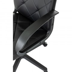Кресло VB_EChair 602 PU черный эко.кожа крестов. пластик Кресло VB_EChair 602 PU черный эко.кожа крестов. пластик - фото 6