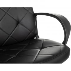 Кресло VB_EChair 602 PU черный эко.кожа крестов. пластик Кресло VB_EChair 602 PU черный эко.кожа крестов. пластик - фото 8
