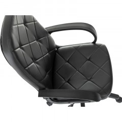 Кресло VB_EChair 602 PU черный эко.кожа крестов. пластик Кресло VB_EChair 602 PU черный эко.кожа крестов. пластик - фото 10