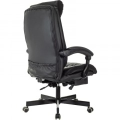 Кресло VB_EChair 624 PU PM черный эко.кожа подст.для ног Кресло VB_EChair 624 PU PM черный эко.кожа подст.для ног - фото 4