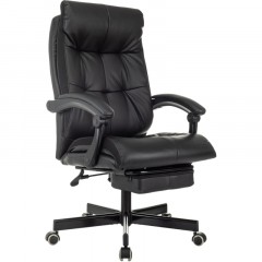 Кресло VB_EChair 624 PU PM черный эко.кожа подст.для ног Кресло VB_EChair 624 PU PM черный эко.кожа подст.для ног - фото 5