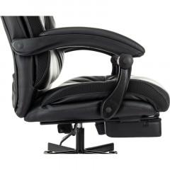 Кресло VB_EChair 624 PU PM черный эко.кожа подст.для ног Кресло VB_EChair 624 PU PM черный эко.кожа подст.для ног - фото 10