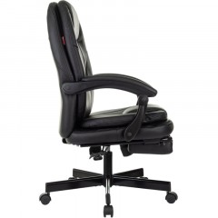 Кресло VB_EChair 668 PU P черный эко.кожа подст.для ног Кресло VB_EChair 668 PU P черный эко.кожа подст.для ног - фото 3