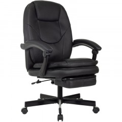 Кресло VB_EChair 668 PU P черный эко.кожа подст.для ног Кресло VB_EChair 668 PU P черный эко.кожа подст.для ног - фото 5