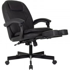 Кресло VB_EChair 668 PU P черный эко.кожа подст.для ног Кресло VB_EChair 668 PU P черный эко.кожа подст.для ног - фото 6