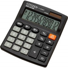 Калькулятор настольный КОМПАКТНЫЙ CITIZEN бухг. SDC812(BN/ NR) 12 разряд DP - фото 2