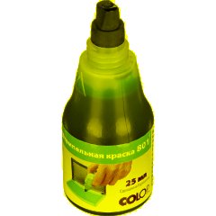 Краска штемпельная 801 на вод.-глиц.осн.син. 25мл (аналог 7011)Colop Герман - фото 2