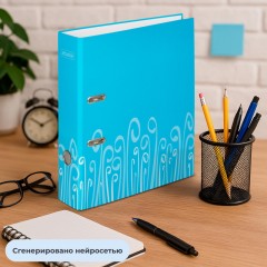 Папка-регистратор Attache Fantasy 75мм ламин.картон голубой, бум/лам.карт Папка-регистратор Attache Fantasy 75мм ламин.картон голубой, бум/лам.карт - фото 15