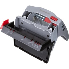 Дырокол ADVANCED  металл эргоном,30/35л,2 отв,с линейкой,серебристый 630310 - фото 8