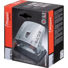 Дырокол ADVANCED  металл эргоном,30/35л,2 отв,с линейкой,серебристый 630310 - фото 10